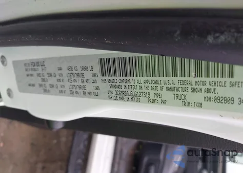 2018 Ram 2500 Tradesman 4X4 8' Box из США, поврежденный, VIN 3C6MR5AJ8JG127319